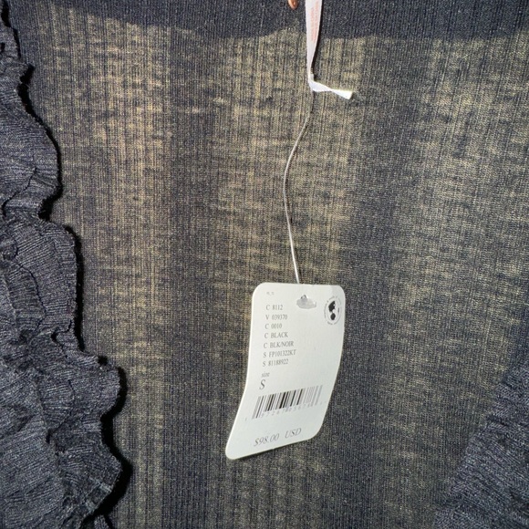 Free People Get It Girl Maxi Top Small BNWT Black - Picture 10 of 12